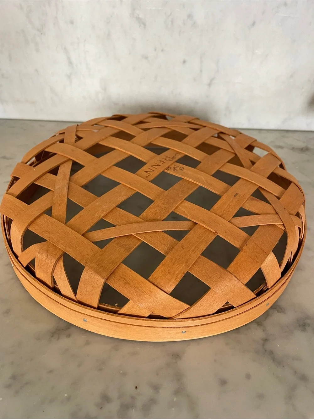 THE WORKSHOPS OF GERALD HENN Woven Round Open Weave Tan 10